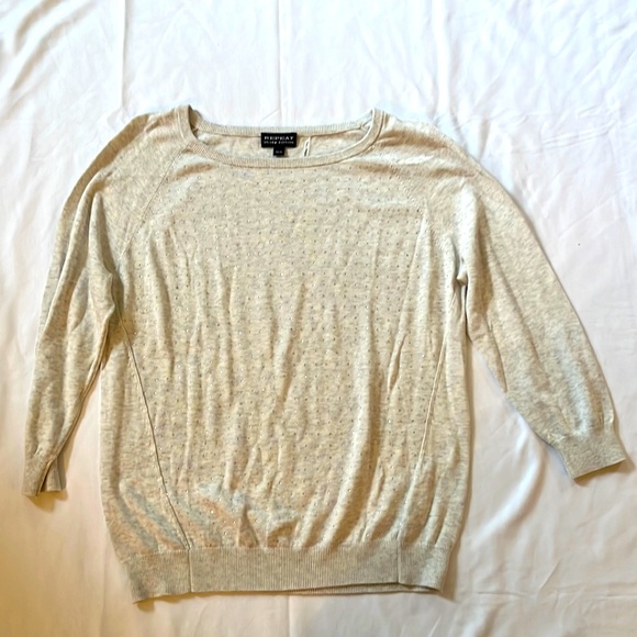 Euc repeat silver edition sweater with sparkles - Picture 1 of 3